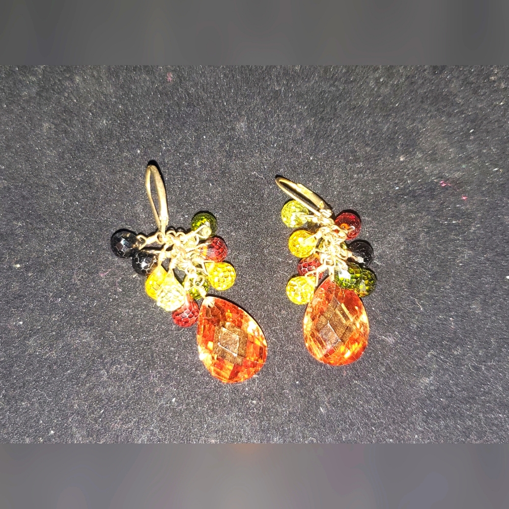 Swarovski Crystals Pendant Earrings